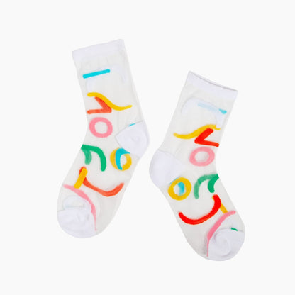 Poketo - Sheer Socks Outline - One size