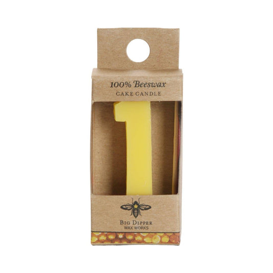 Big Dipper Wax Works - Birthday Number Cake Candles: No. 1