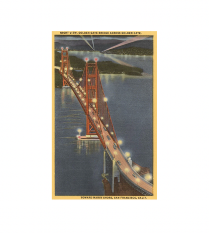 Found Image - GOLDEN GATE BRIDGE Postcard Booklet -