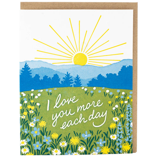 Smudge Ink - Glorious Sunrise Love Card