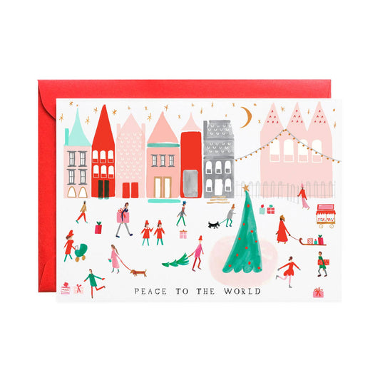 Mr. Boddington's Studio - Peace to the World Holiday Greeting Card