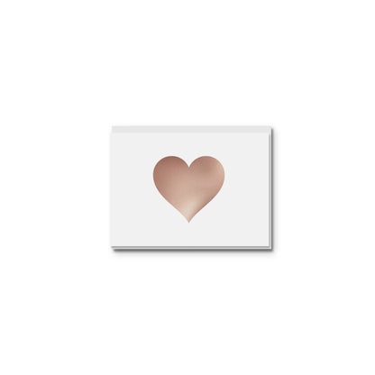 Sweet Bippy Press - Mini Heart Greeting Card: Gold