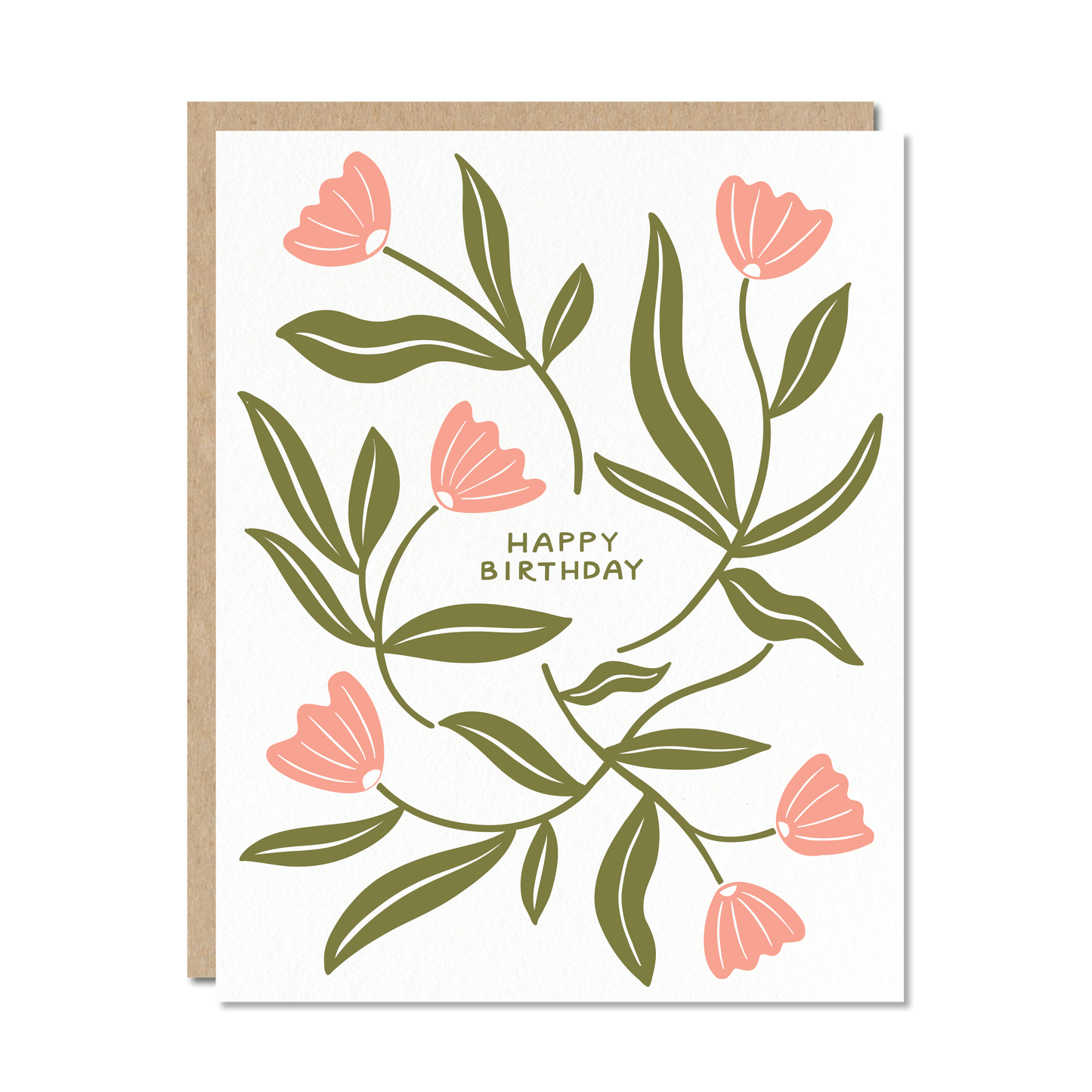 Odd Daughter - Abstract Flowers - Birthday Card