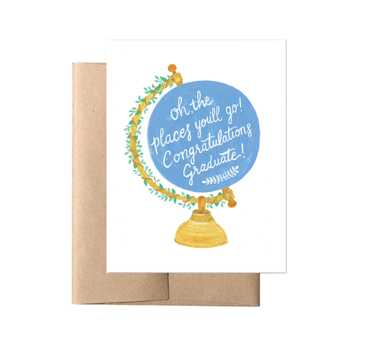 Forage Paper Co. - Graduation Globe Card