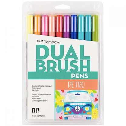 Tombow Dual Brush Pen Colors - Retro Set