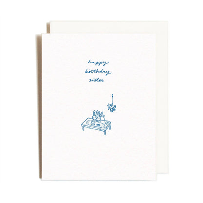 Homework Letterpress - Birthday Sisters