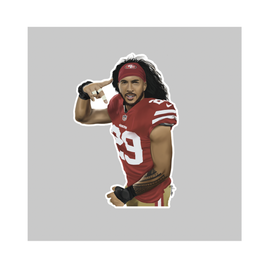 Talanoa Hufanga 49ers Sticker