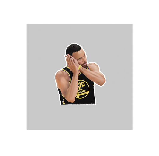 Steph Curry Night Night sticker - Warriors