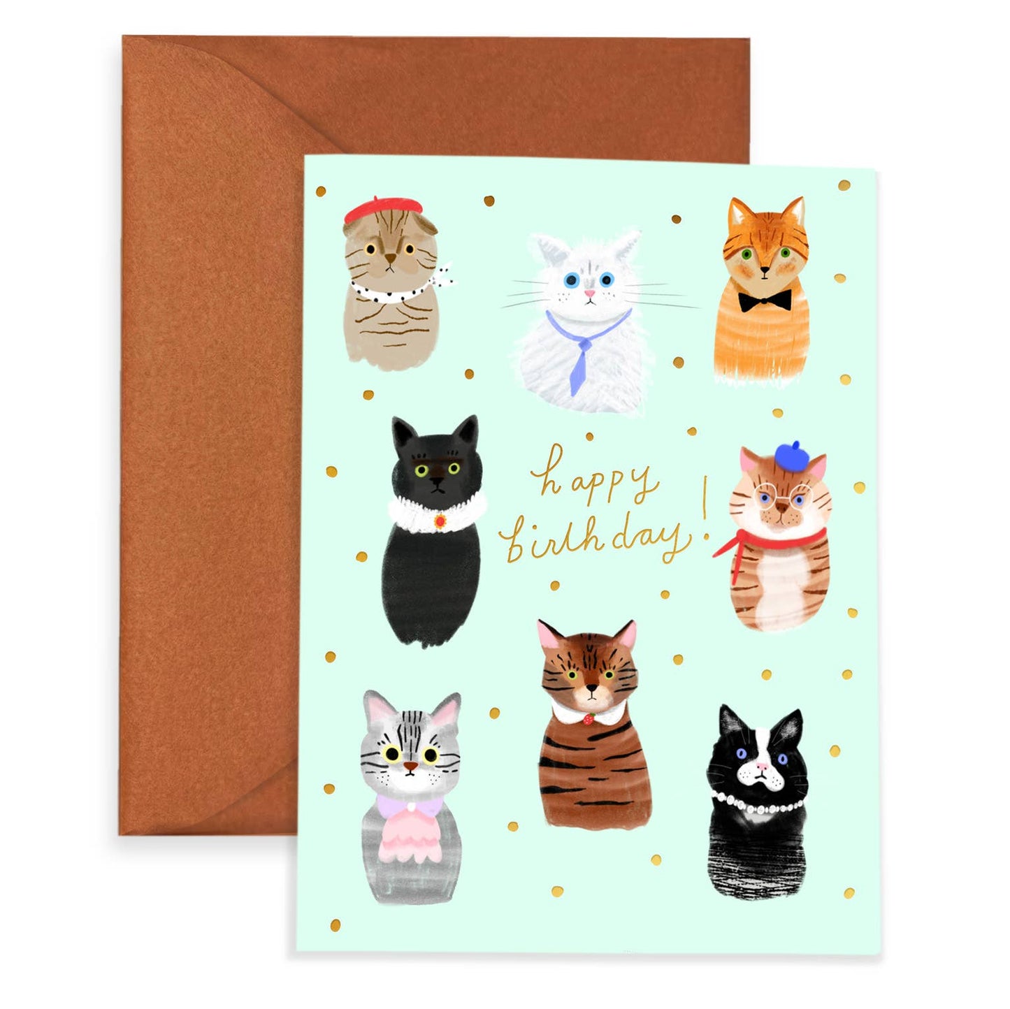 Carolyn Suzuki - PARTY CATS  - Birthday Card