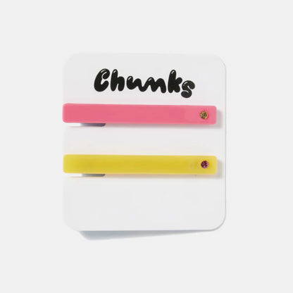 Chunks - Allie Clips - Pink + Mango