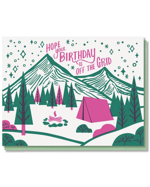 Paper Parasol Press - Off the Grid Birthday Card