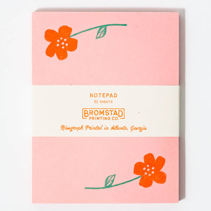 Bromstad Printing Co. - Flower Pair - Risograph Notepad