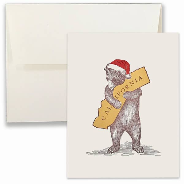 SF Mercantile - Santa Bear Note Card