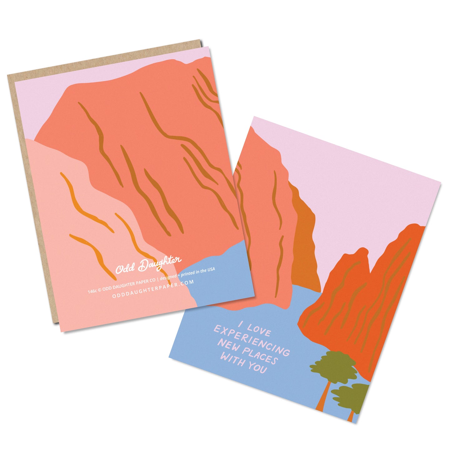 Odd Daughter - New Places - Love + Anniversary Card