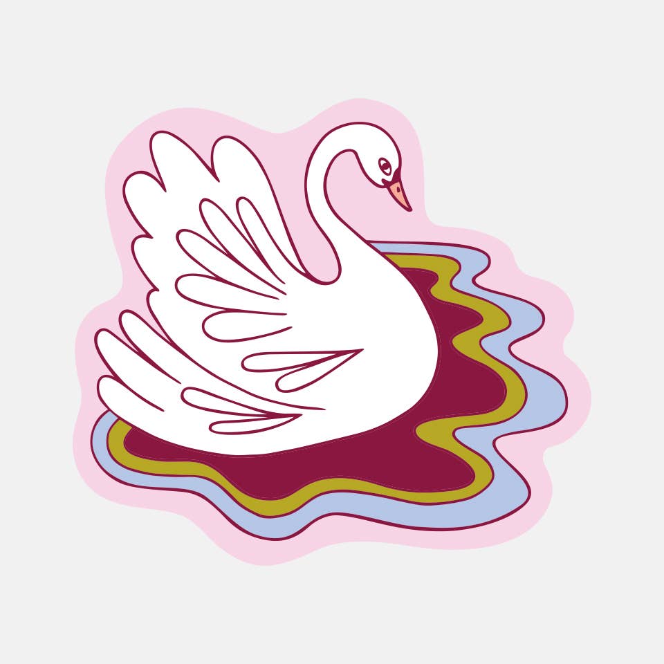 The Good Twin - Swan Sticker