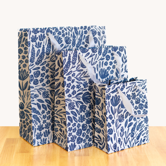 Elyse Breanne Design - Porcelain Floral Gift Bag: Extra Small