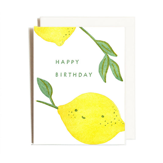 Homework Letterpress - Lemony Birthday