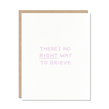 Odd Daughter - No Right Way to Grieve - Hard Times Sympathy Grief Card