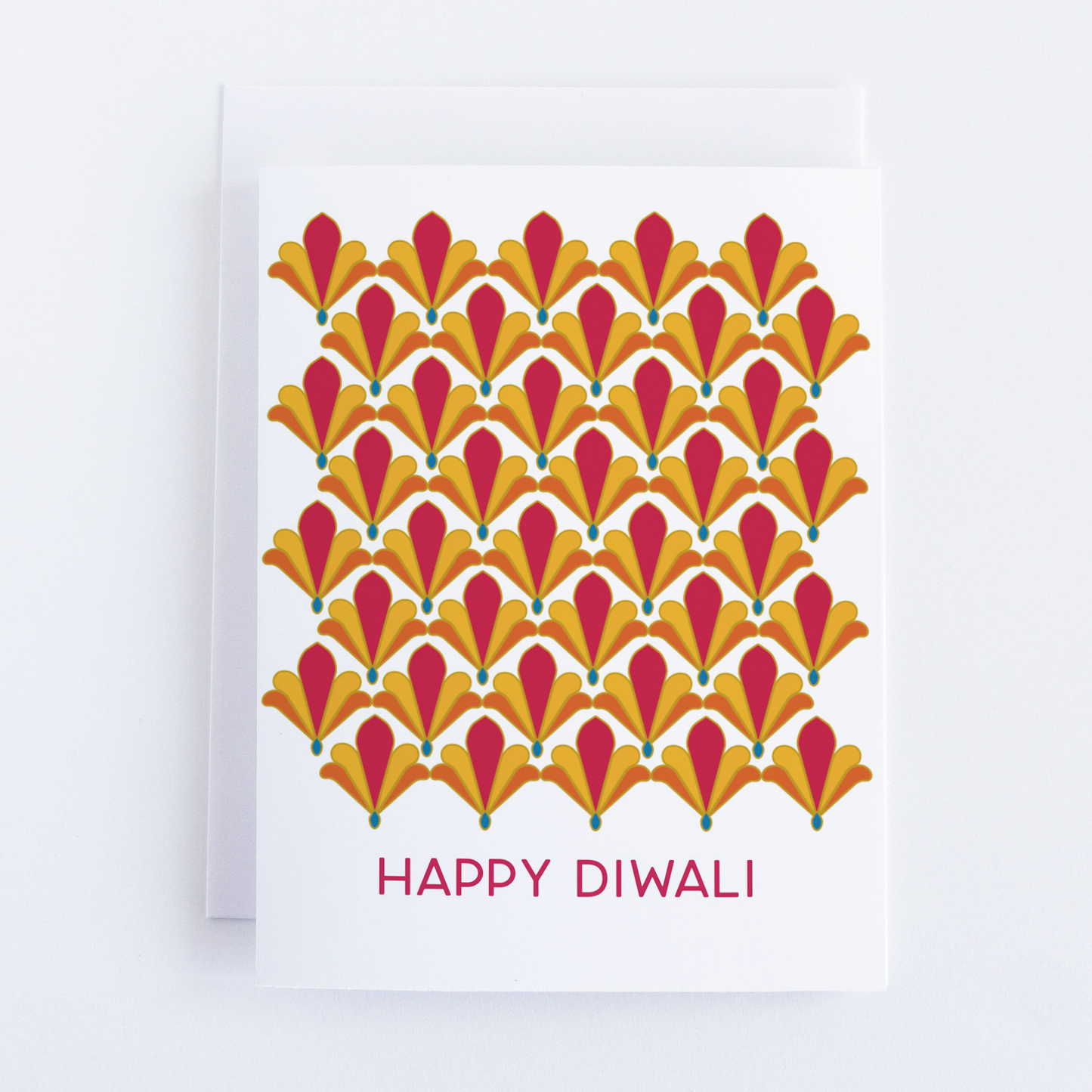 Bean Horse Car Designs - Art Deco Diwali Greeting Card