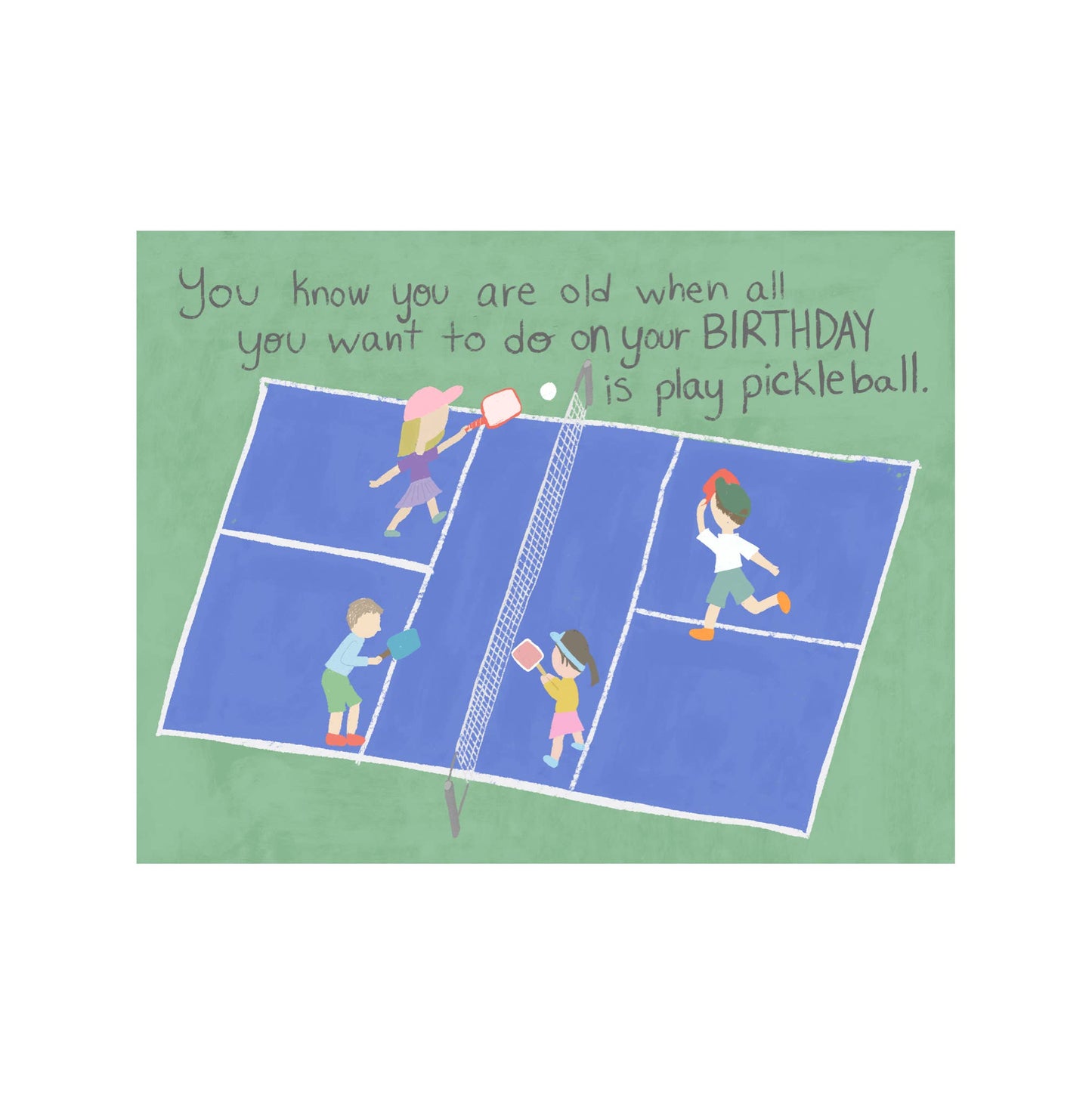 Courtney Beyer - Pickleball Birthday Greeting Card