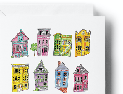 Brenna Daugherty - San Francisco Colorful Houses Card