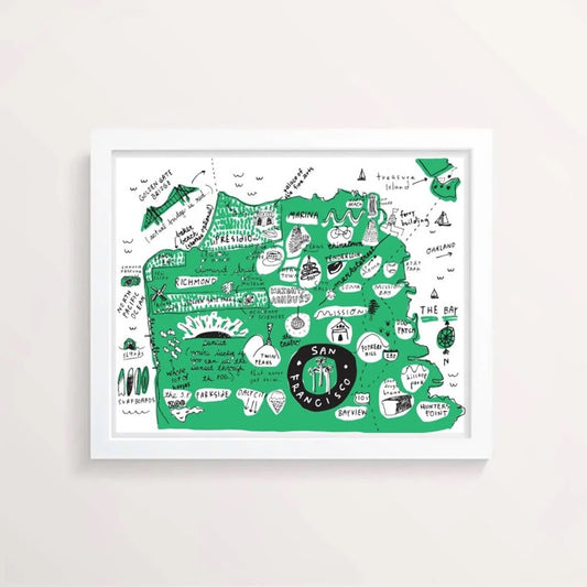 People I've Loved - SF Map Print