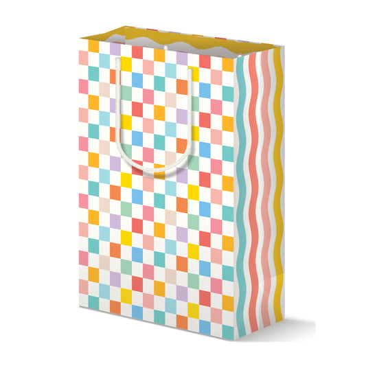 MELLOWWORKS - RAINBOW CHECKERBOARD GIFT BAG