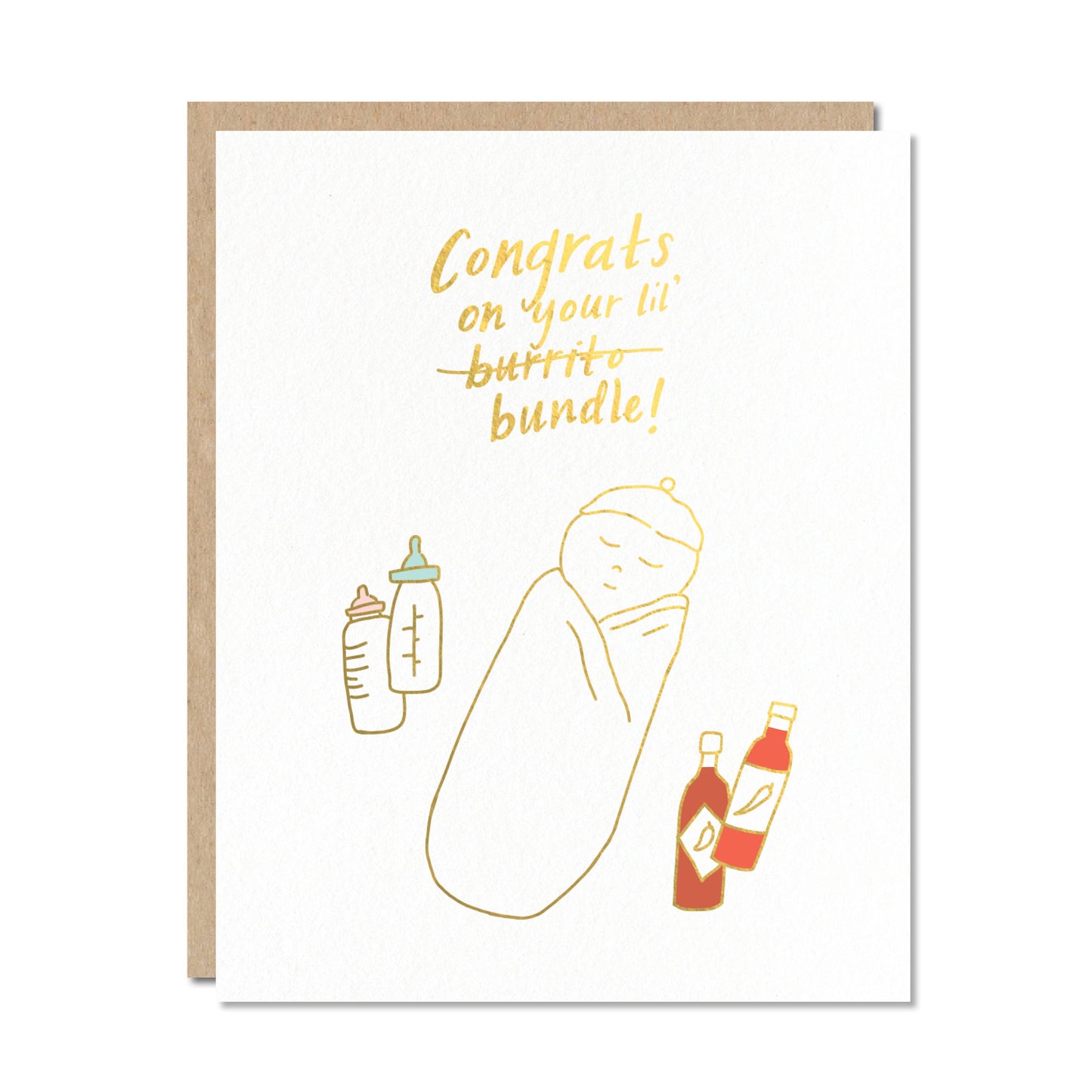 Odd Daughter - Burrito Bundle - New Baby Card