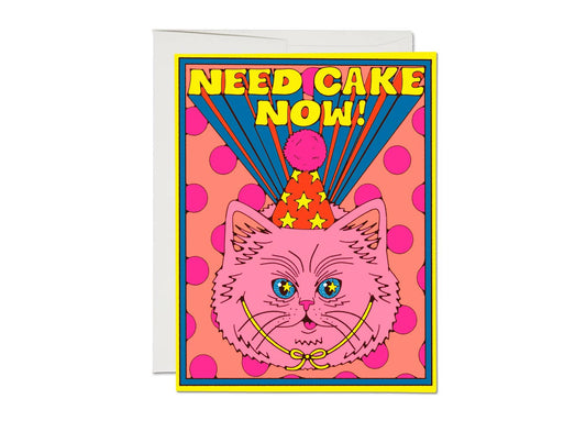 Red Cap Cards - Need Cake birthday