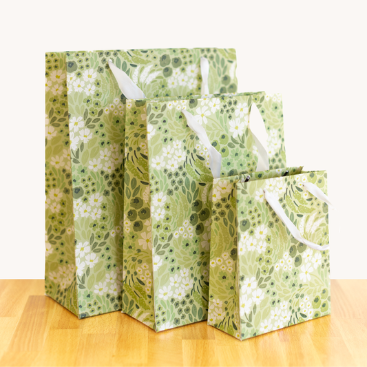 Elyse Breanne Design - Matcha Floral Gift Bag: Extra Small