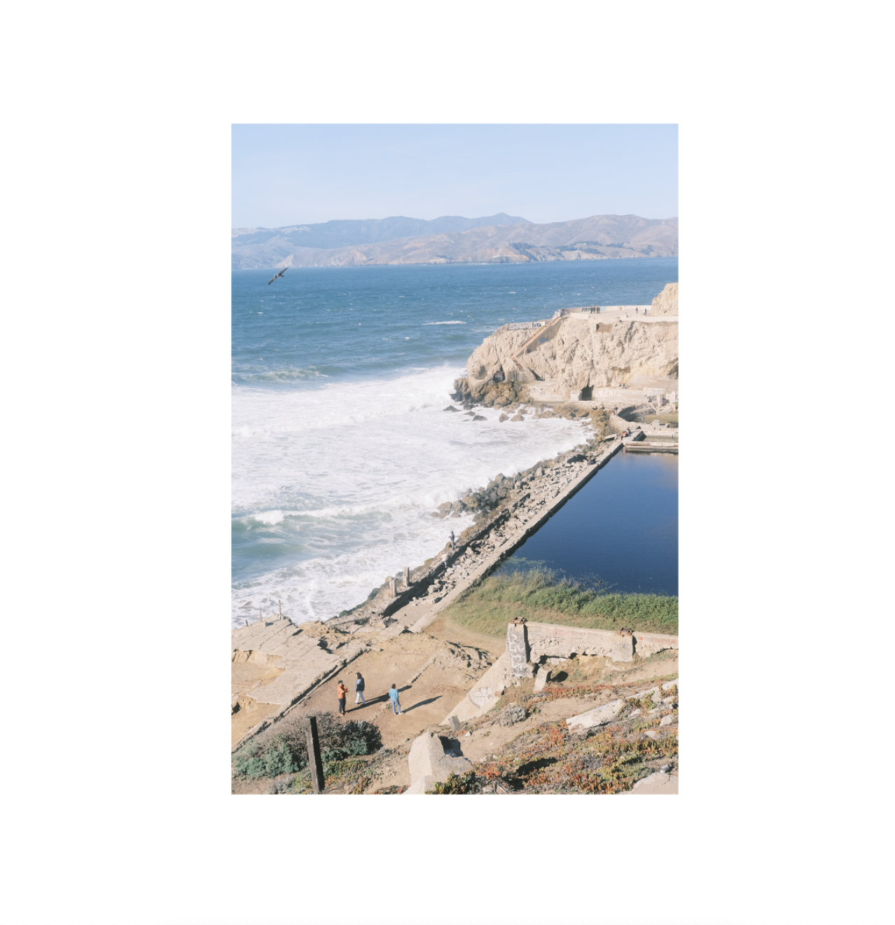 Machine Collecting Data - Sutro Baths Postcard