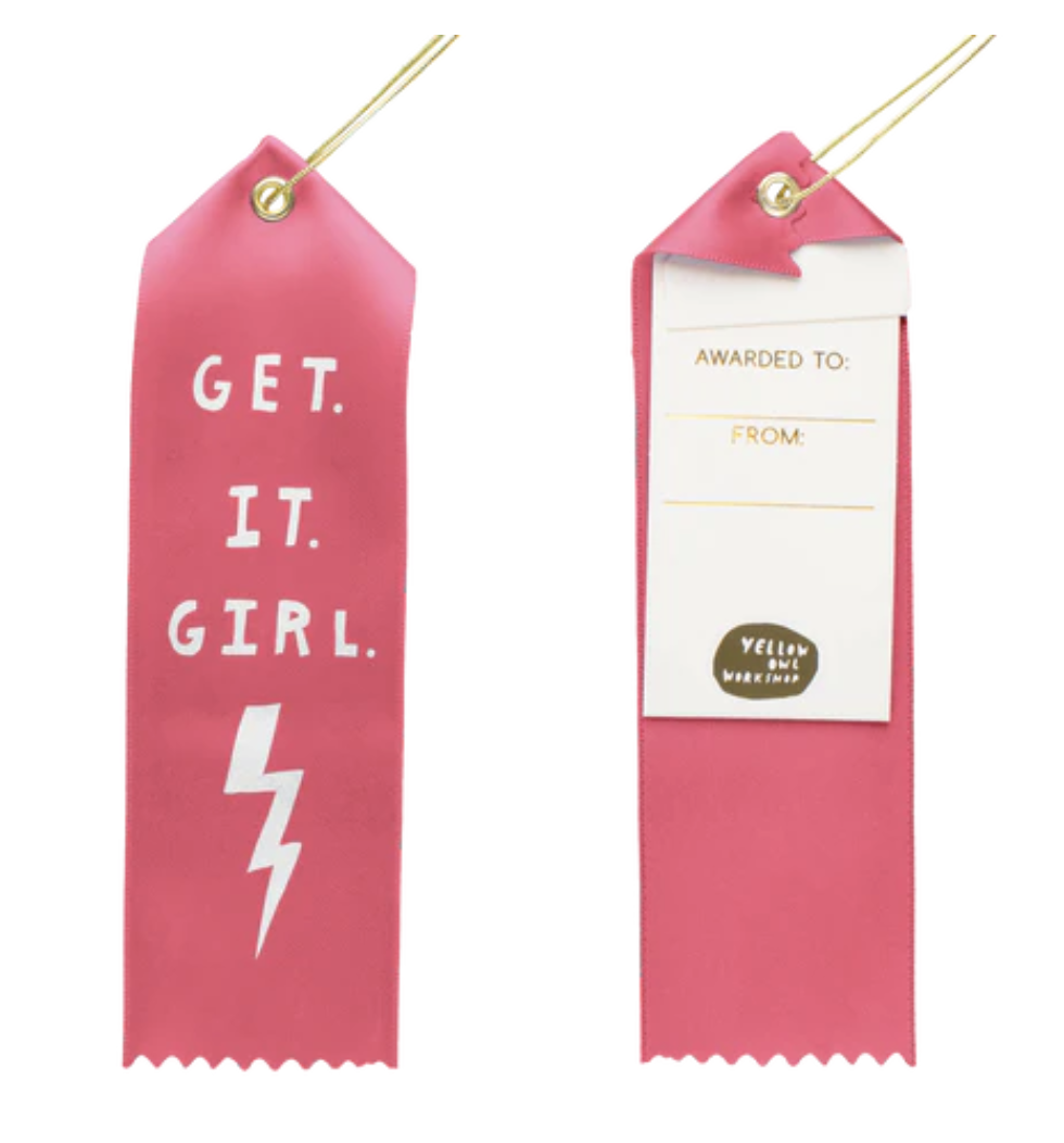 Yellow Owl - Get it Girl - Award Ribbon