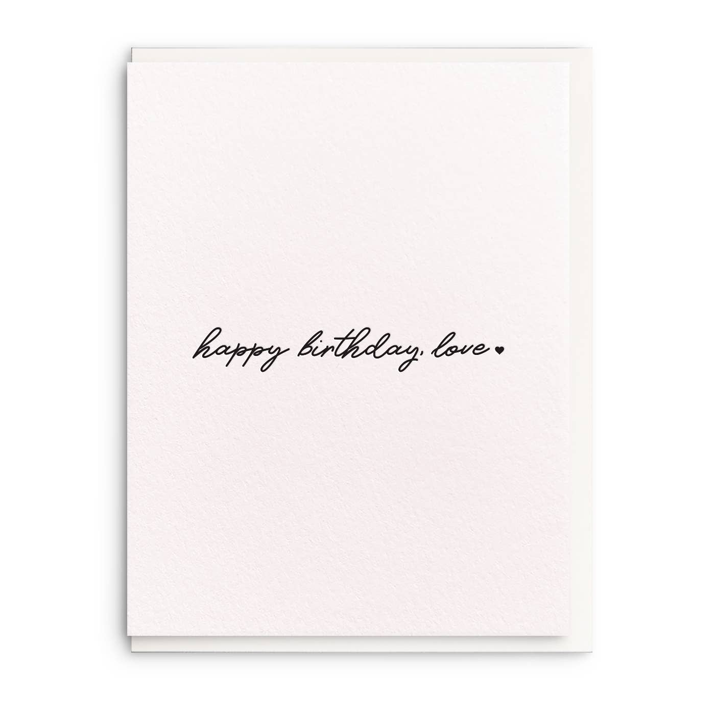 Dahlia Press - Birthday Love - Letterpress Birthday Greeting Card