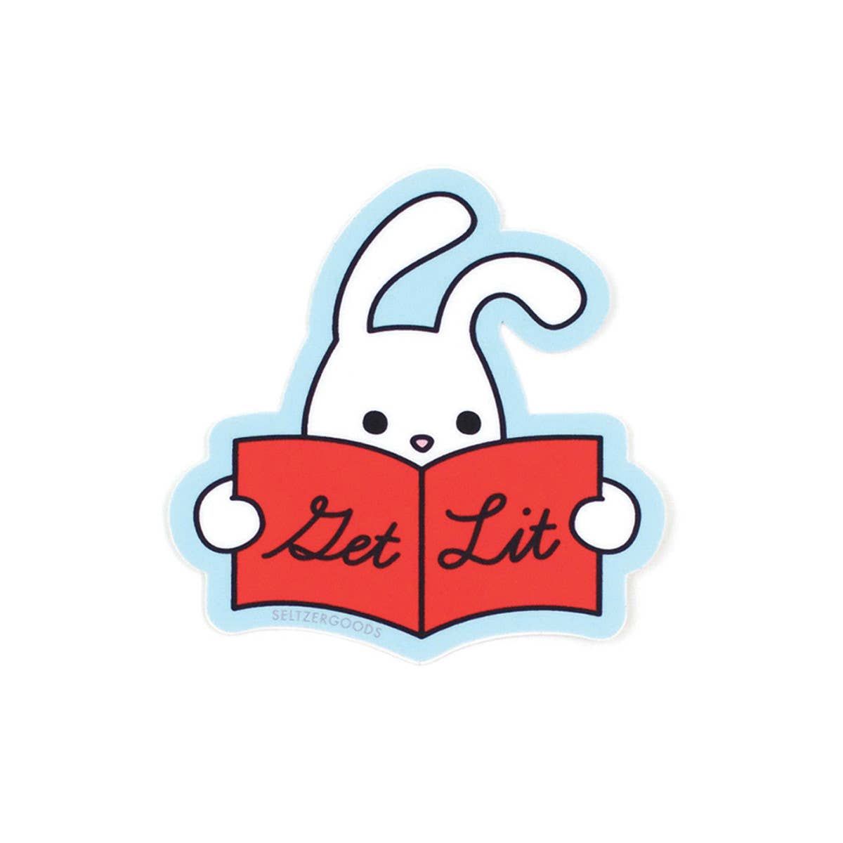 Seltzer Goods - Get Lit Bunny Sticker