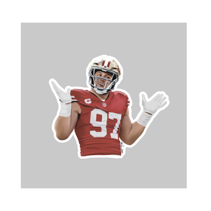 Nick Bosa 49ers Sticker