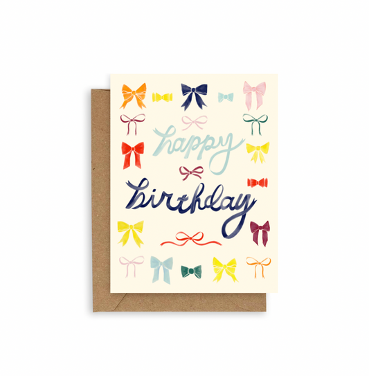 Adelfi - Rainbow Bows Birthday Card