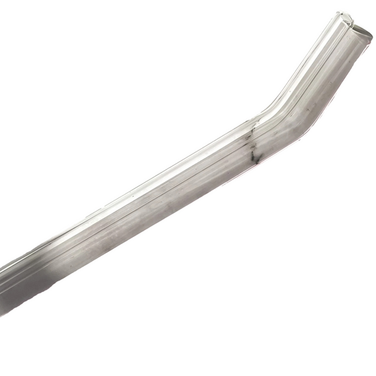 Oak Shore - 8" Tinted Bent Glass Straw: Clear