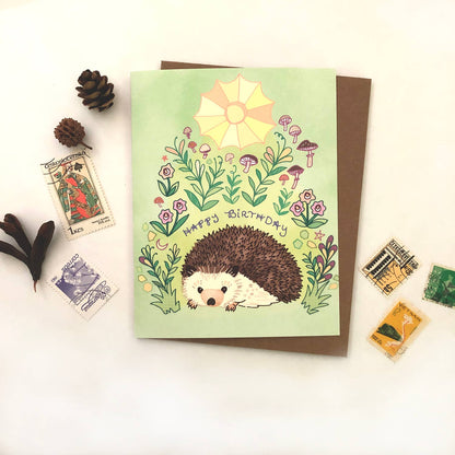 Cynla - Hedgehog birthday card