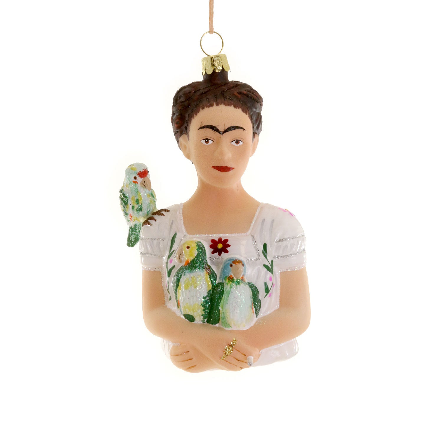 Cody Foster - Frida Kahlo with Parrots - ornament