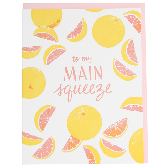 Smudge Ink - Pink Grapefruit Love Card