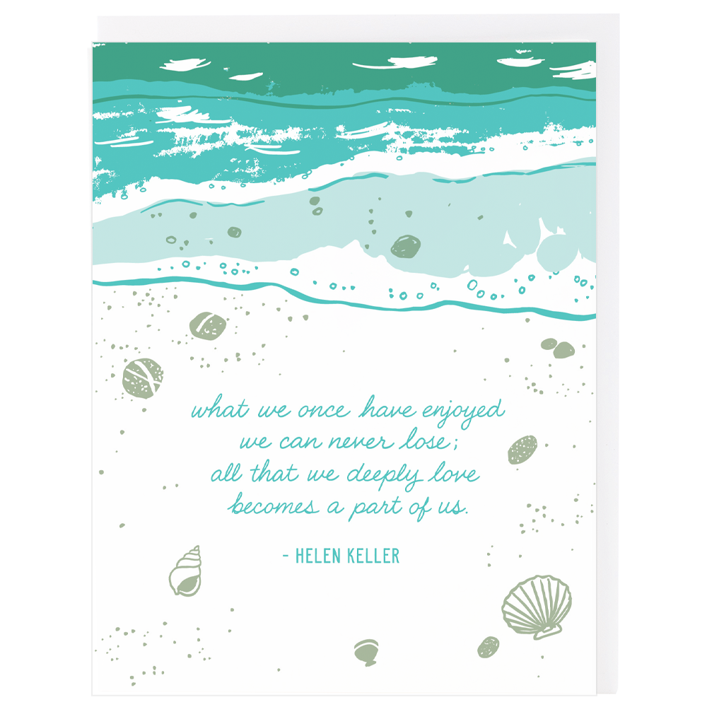 Smudge Ink - Deeply Love Quote Sympathy Card