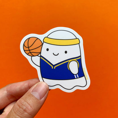 Maison Chanamon - Warriors Basketball Ghost Sticker