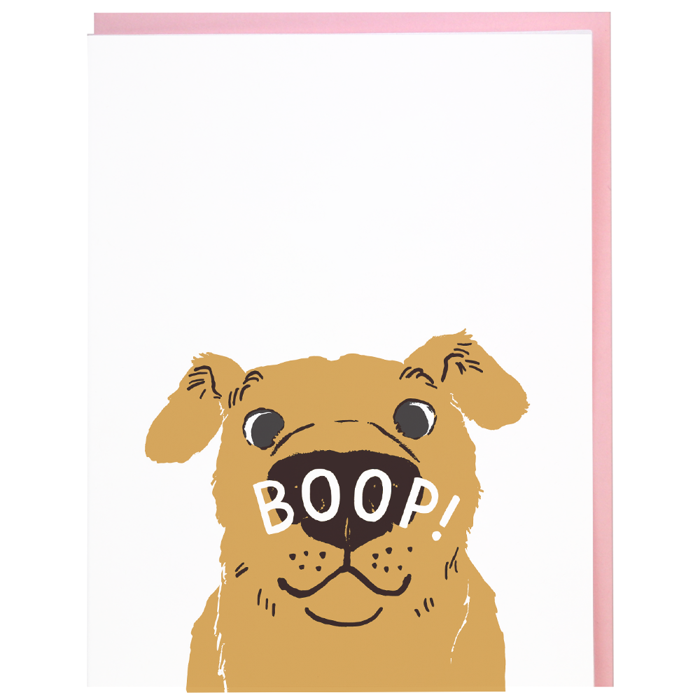 Smudge Ink - Nose Boop Dog Friendship Card