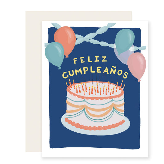 Slightly Stationery - Feliz Cake - Spanish Card