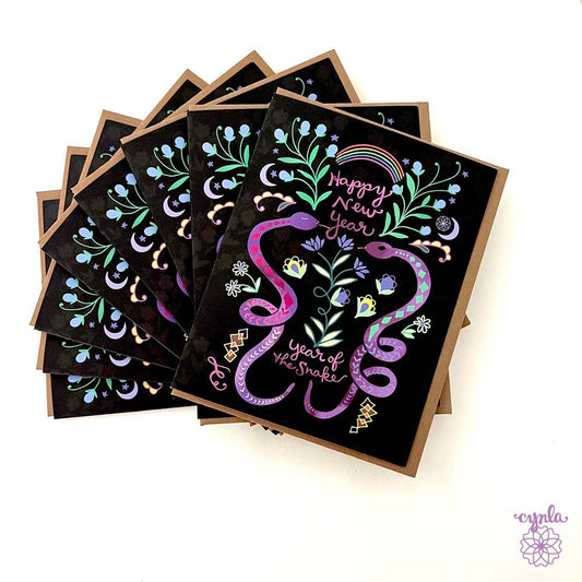 Cynla - Snake New Year Card - Chinese Lunar New Year 2025