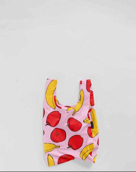 Baggu - Baby Baggu - Light Pink Apples & Bananas