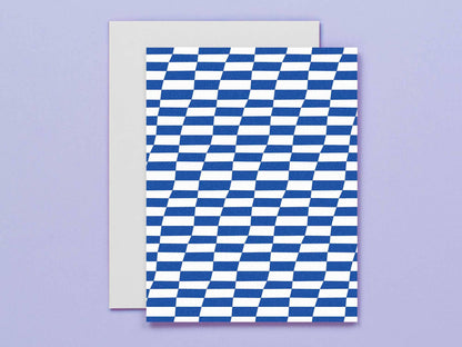 My Darlin' - Lean Ennui Leaning Checks Blank Pattern Card