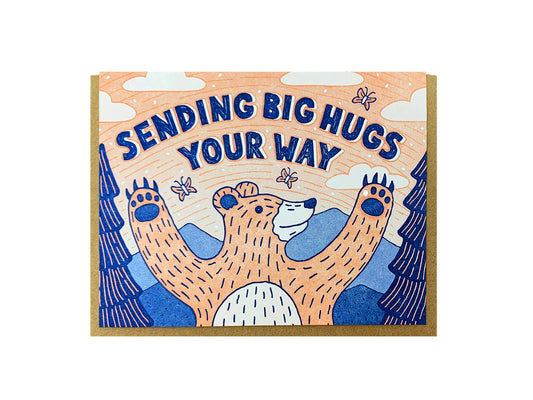 Noteworthy Paper & Press - Big Hugs Bear Card