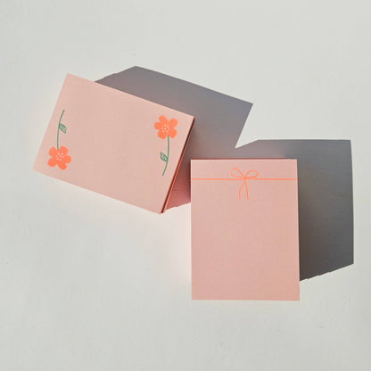 Bromstad Printing Co. - Flower Pair - Risograph Notepad