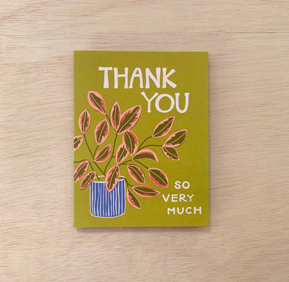 Odd Daughter -  Rubber Plant - Thank You Card